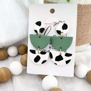 Honey & Clay handmade polymer Clay earrings.